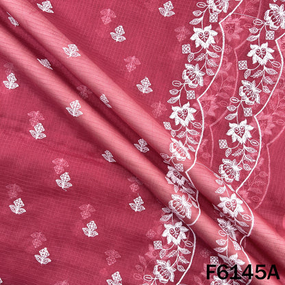 Thread Sequins Embroidered Kota Cotton Dupatta Fabric - F6145
