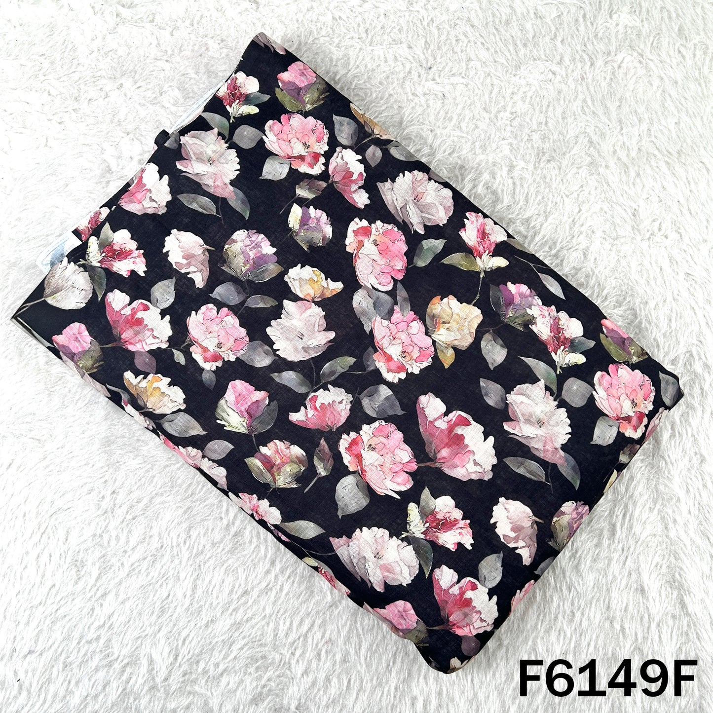 Digital Print Linen Cotton Fabric - F6149