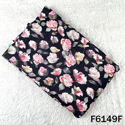 Digital Print Linen Cotton Fabric - F6149