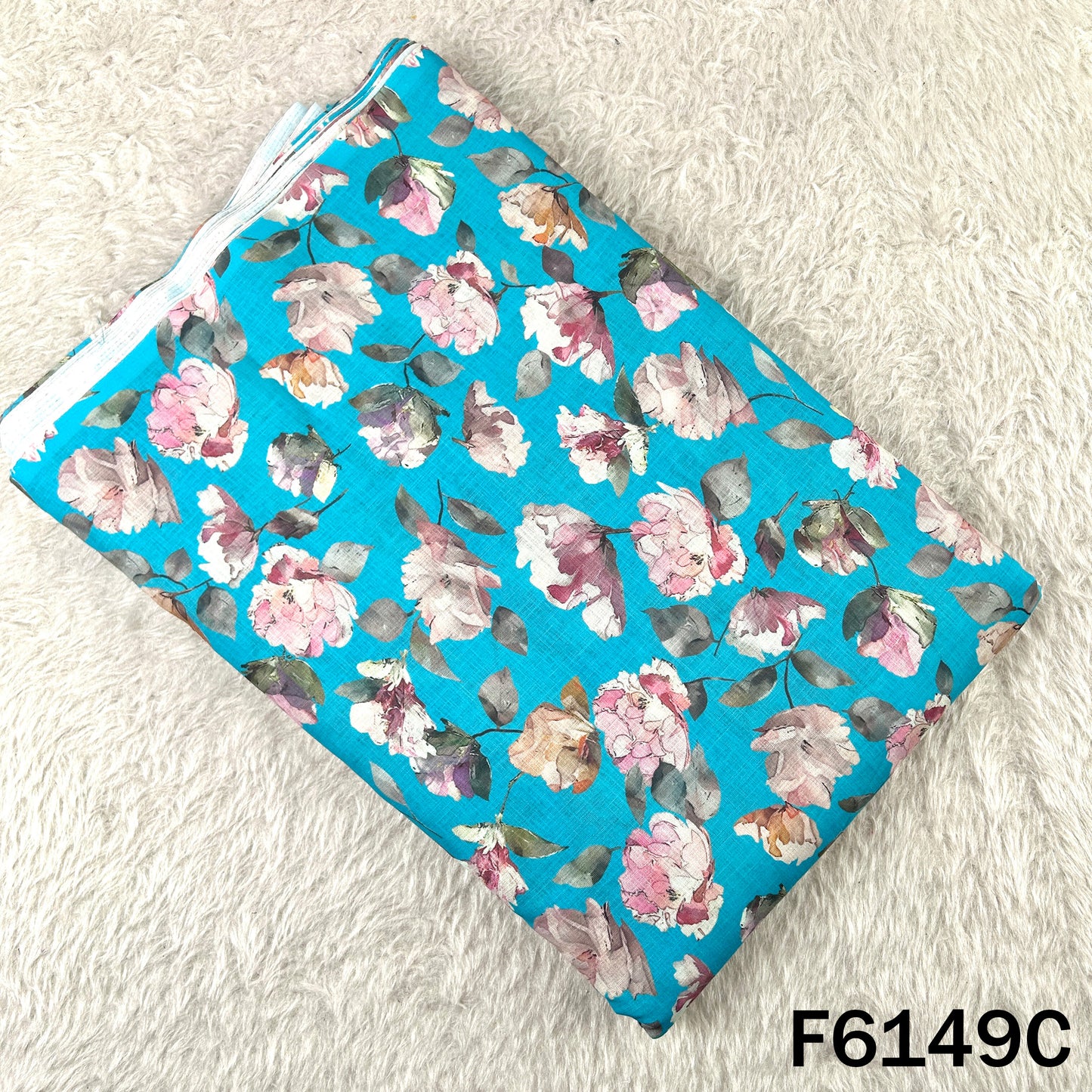 Digital Print Linen Cotton Fabric - F6149