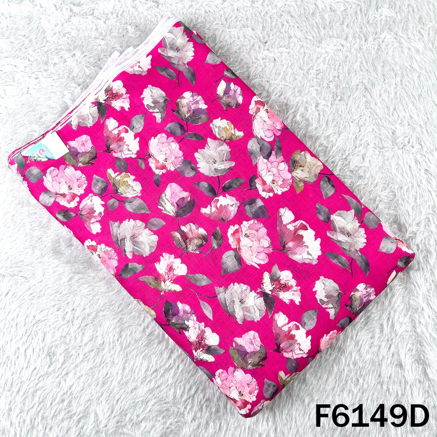 Digital Print Linen Cotton Fabric - F6149