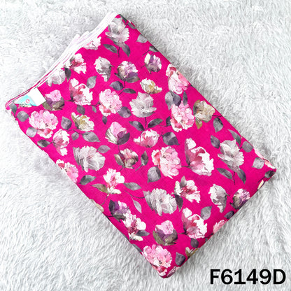 Digital Print Linen Cotton Fabric - F6149