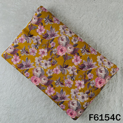 Printed Linen Cotton Fabric - F6154