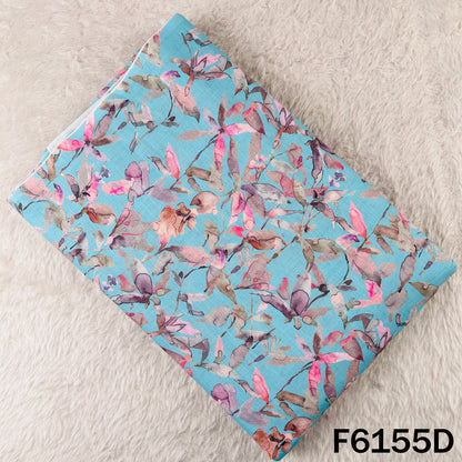 Printed Linen Cotton Fabric - F6155