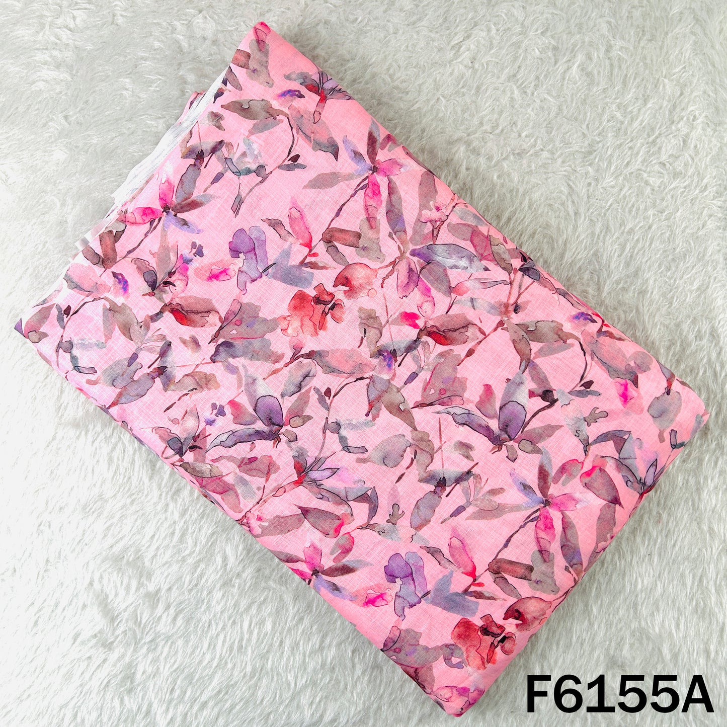 Printed Linen Cotton Fabric - F6155