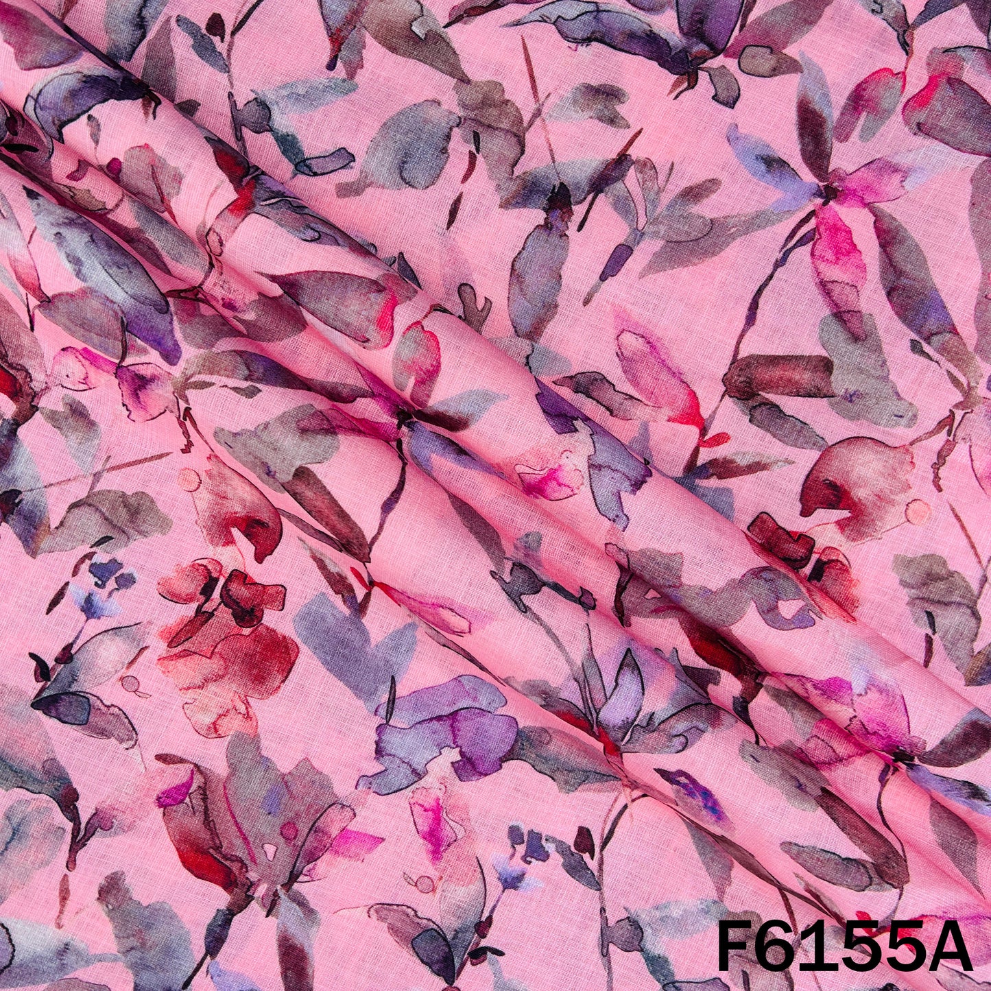 Printed Linen Cotton Fabric - F6155