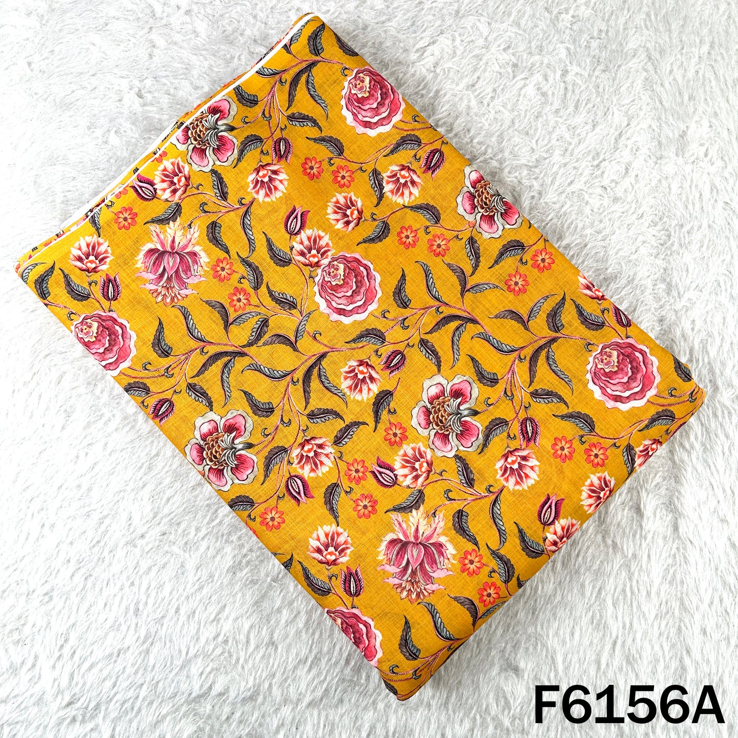 Printed Linen Cotton Fabric - F6156