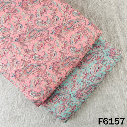 Printed Linen Cotton Fabric - F6157