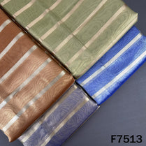 Stripes Tissue Organza Fabric - F7513