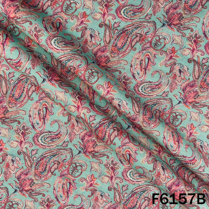 Printed Linen Cotton Fabric - F6157
