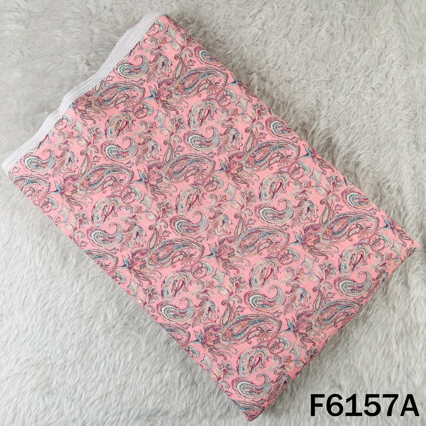 Printed Linen Cotton Fabric - F6157