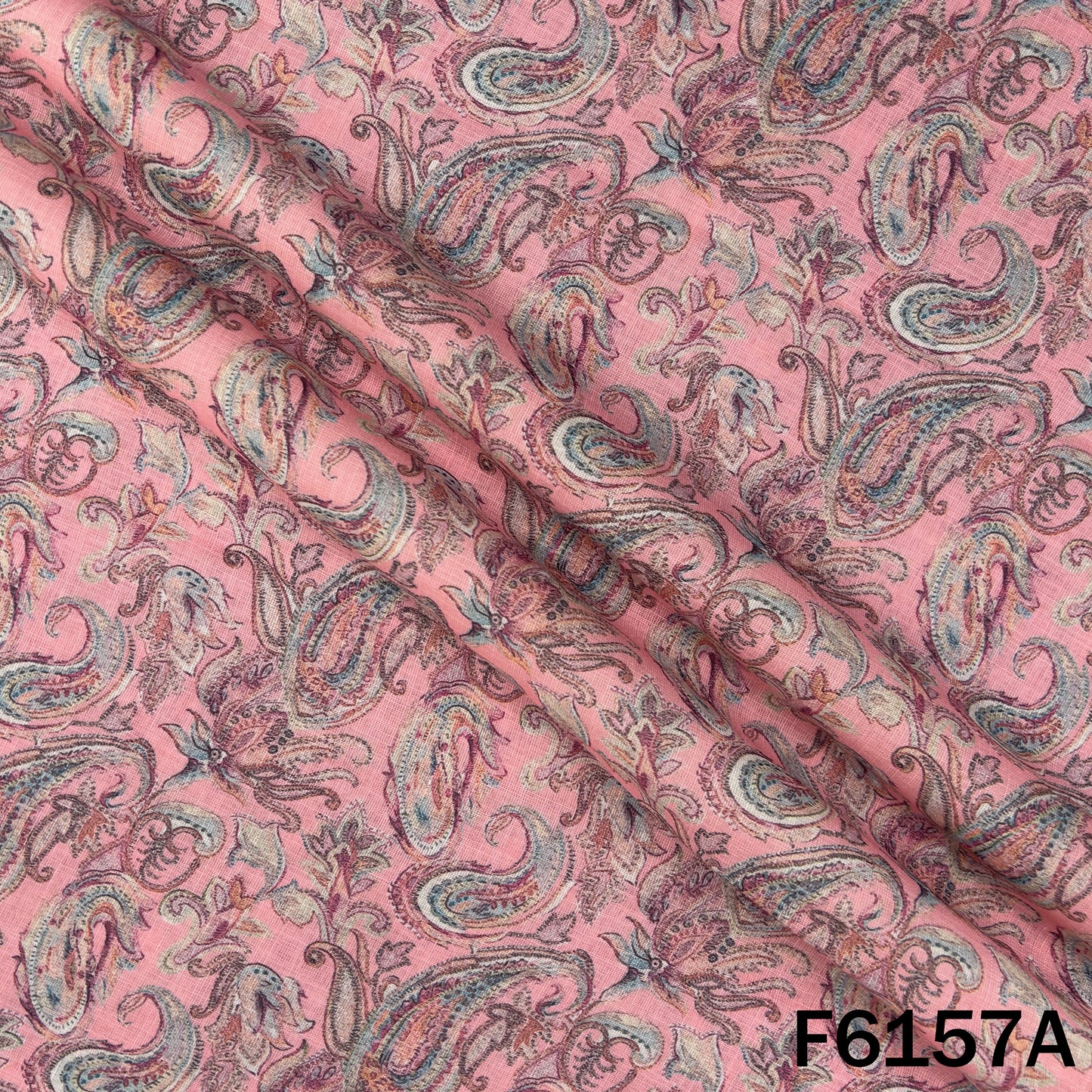Printed Linen Cotton Fabric - F6157