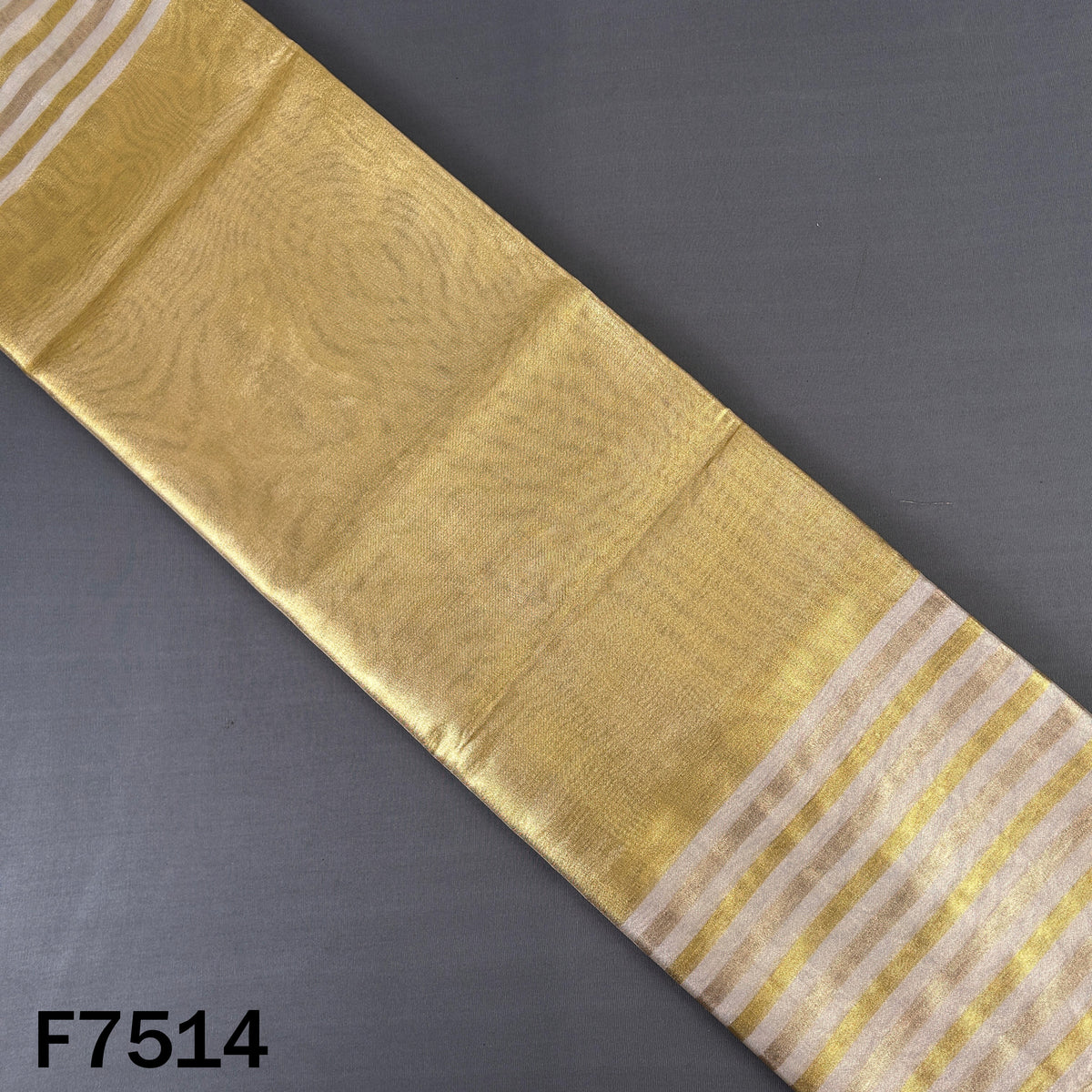 Stripes Tissue Organza Fabric - F7514