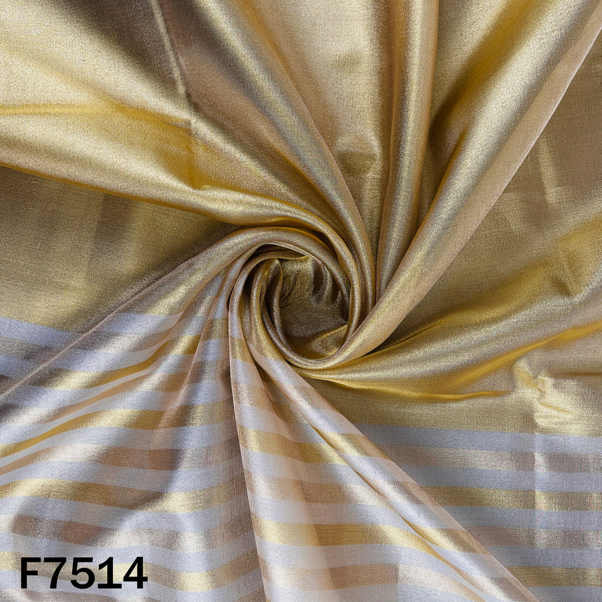 Stripes Tissue Organza Fabric - F7514