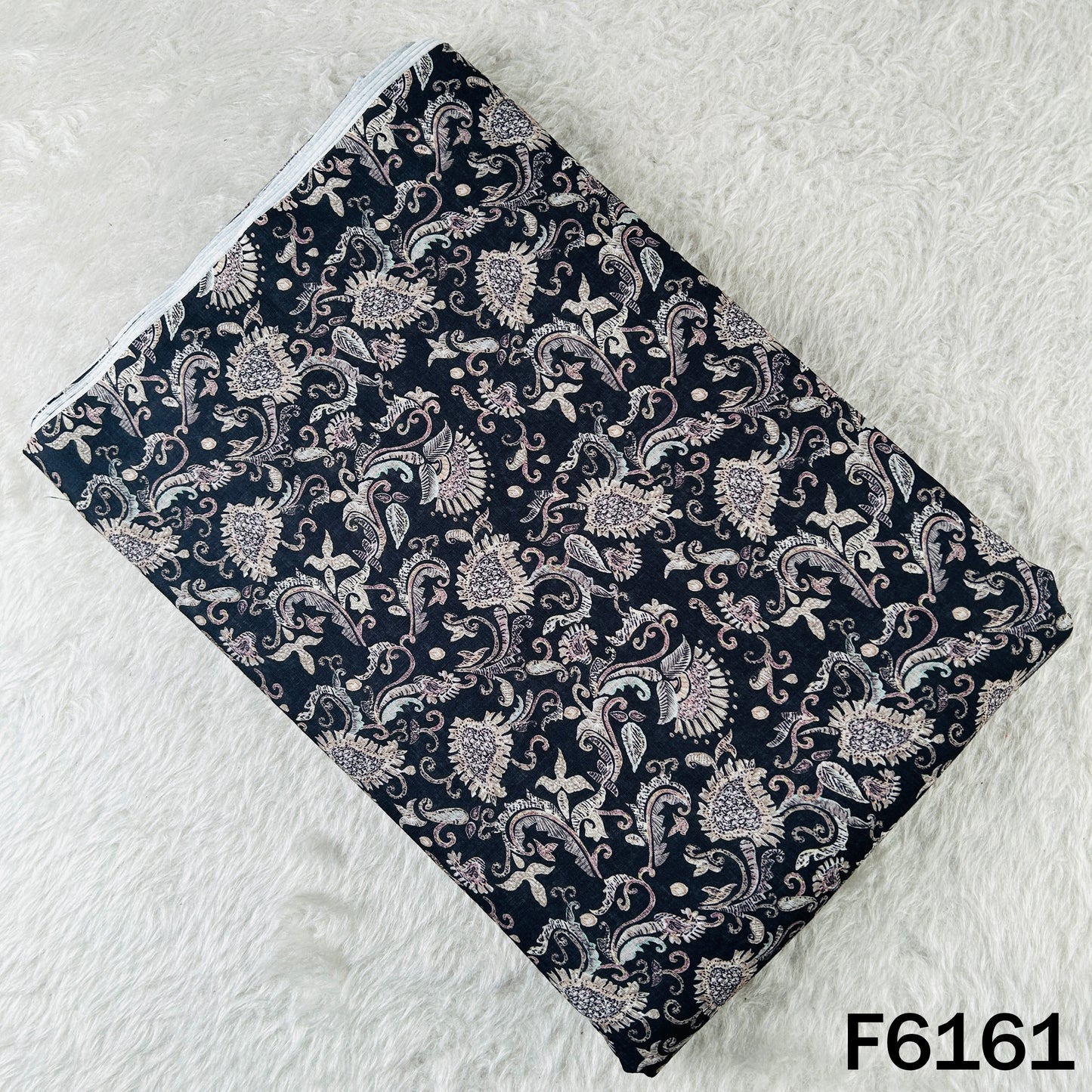Printed Linen Cotton Fabric - F6161