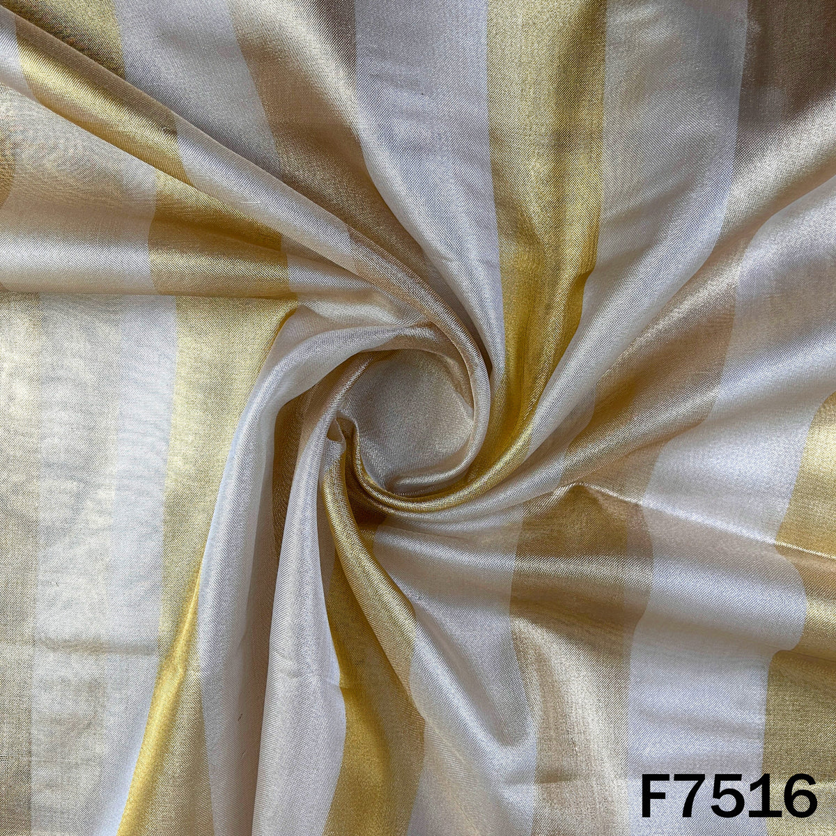 Stripes Tissue Organza Fabric - F7516