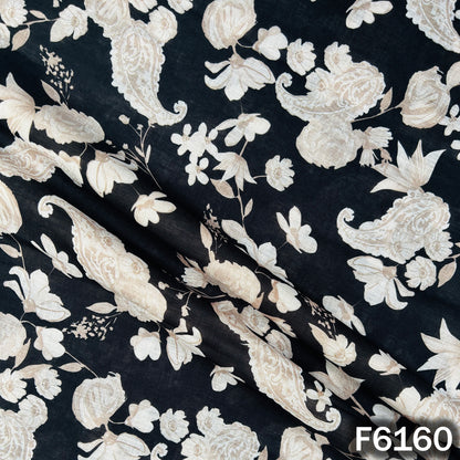 Printed Linen Cotton Fabric - F6160