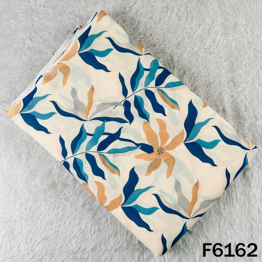 Printed Linen Cotton Fabric - F6162