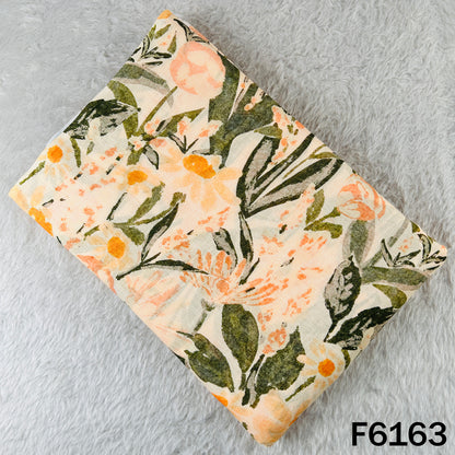 Printed Linen Cotton Fabric - F6163