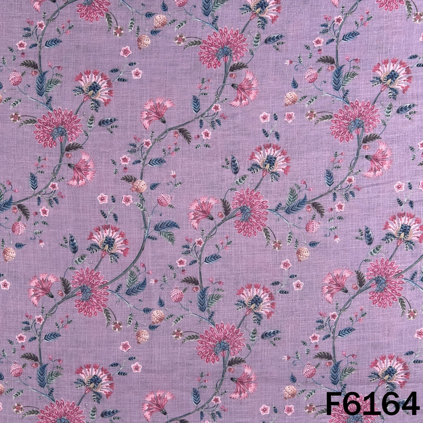 Printed Linen Cotton Fabric - F6164
