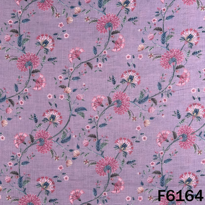Printed Linen Cotton Fabric - F6164
