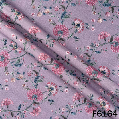 Printed Linen Cotton Fabric - F6164