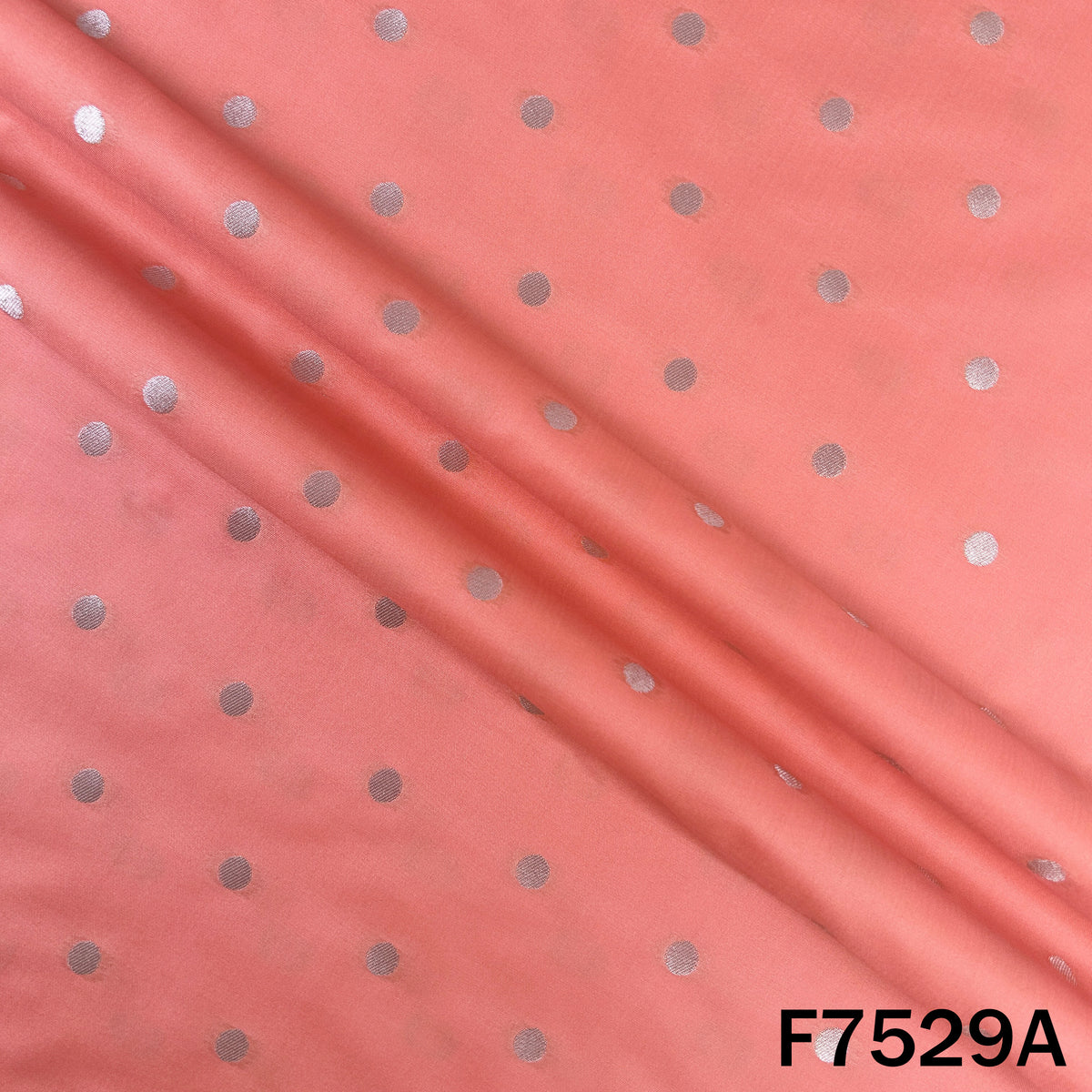 Zari Buti Work Banarasi Silk Fabric - F7529