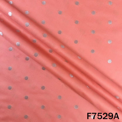 Zari Buti Work Banarasi Silk Fabric - F7529