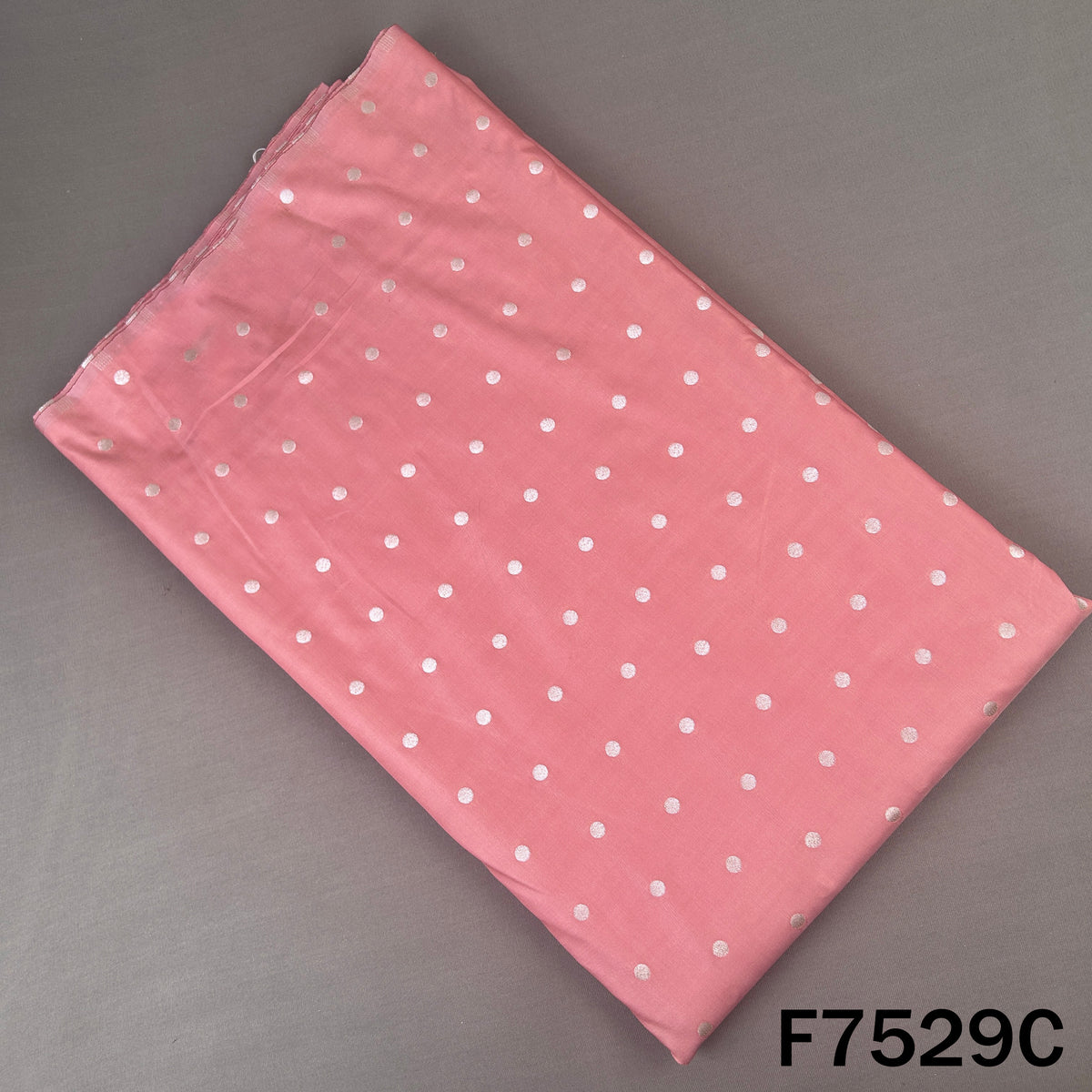 Zari Buti Work Banarasi Silk Fabric - F7529