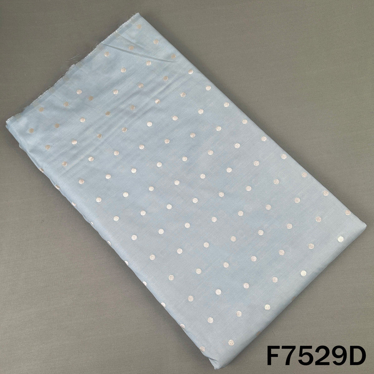 Zari Buti Work Banarasi Silk Fabric - F7529