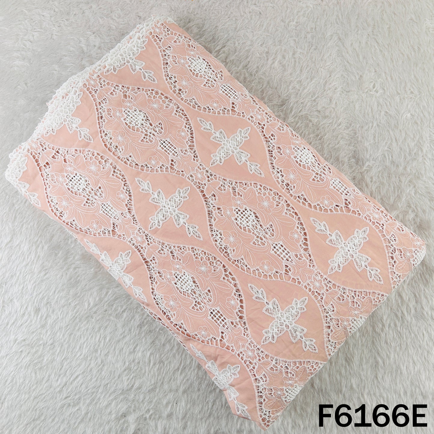 Imported Cut Work Crepe Fabric - F6166