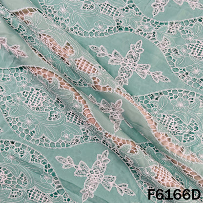 Imported Cut Work Crepe Fabric - F6166