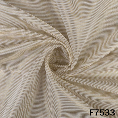 Stripes Tissue Organza Fabric - F7533