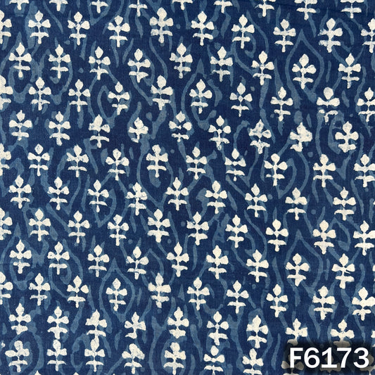 Indigo Print Cotton Fabric - F6173