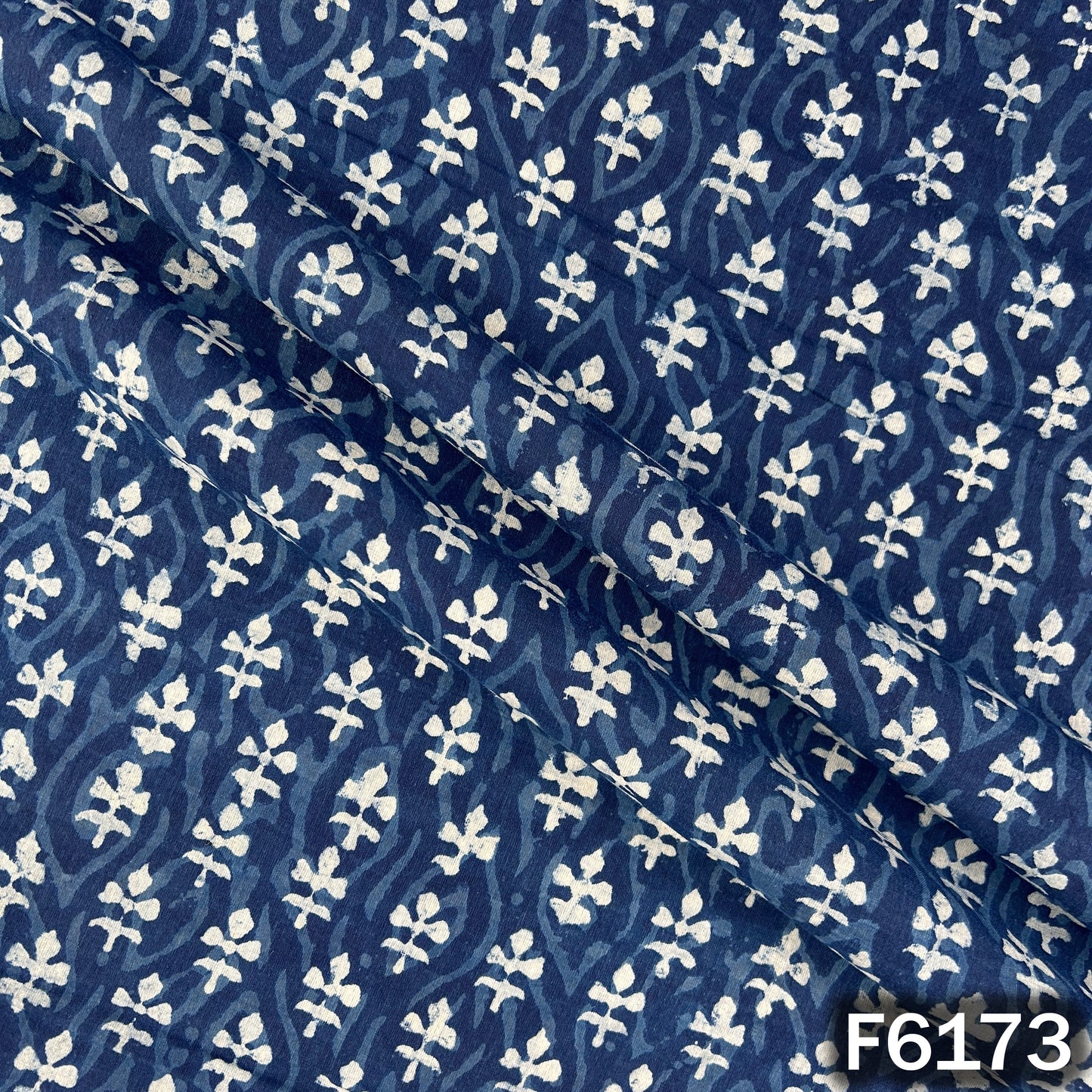 Indigo Print Cotton Fabric - F6173