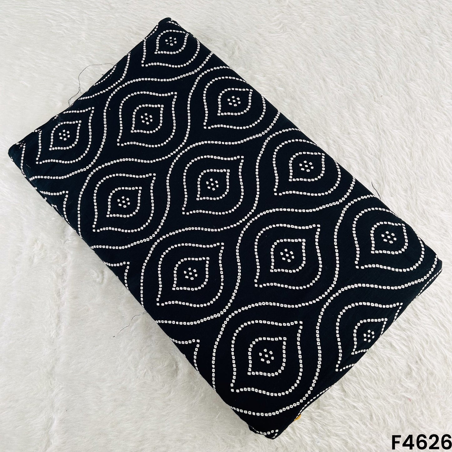 Bandhani Print Cambric Cotton Fabric- F4626
