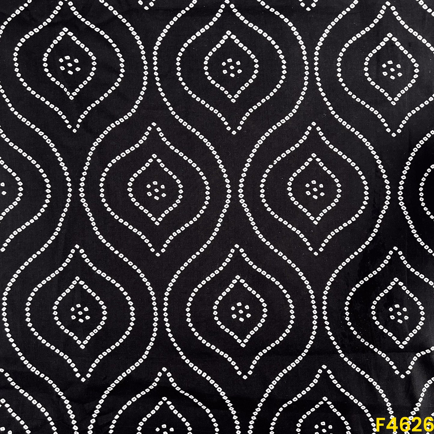 Bandhani Print Cambric Cotton Fabric- F4626