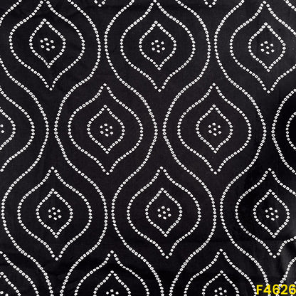 Bandhani Print Cambric Cotton Fabric- F4626