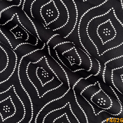 Bandhani Print Cambric Cotton Fabric- F4626