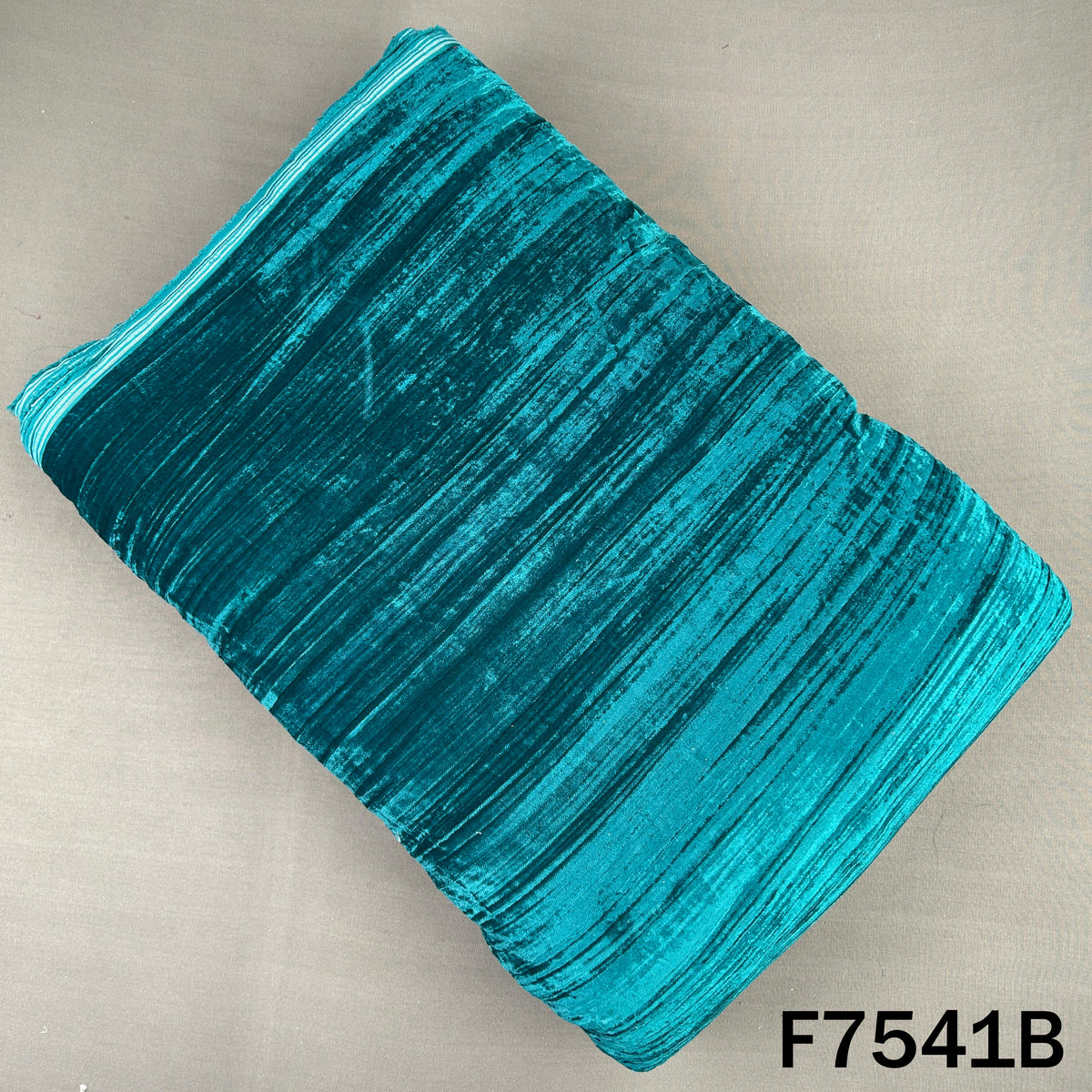 Cut Dana Zari Sequins Embroidered Crush Velvet Fabric - F7541