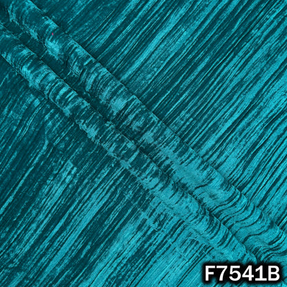 Cut Dana Zari Sequins Embroidered Crush Velvet Fabric - F7541