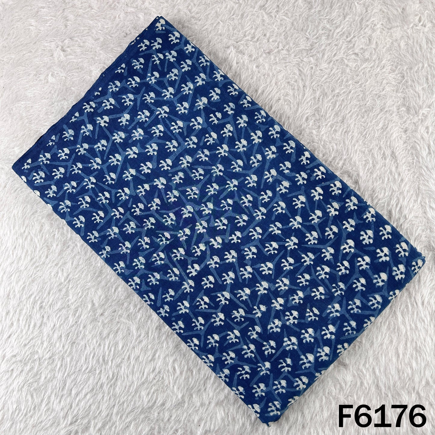 Indigo Print Cotton Fabric - F6176