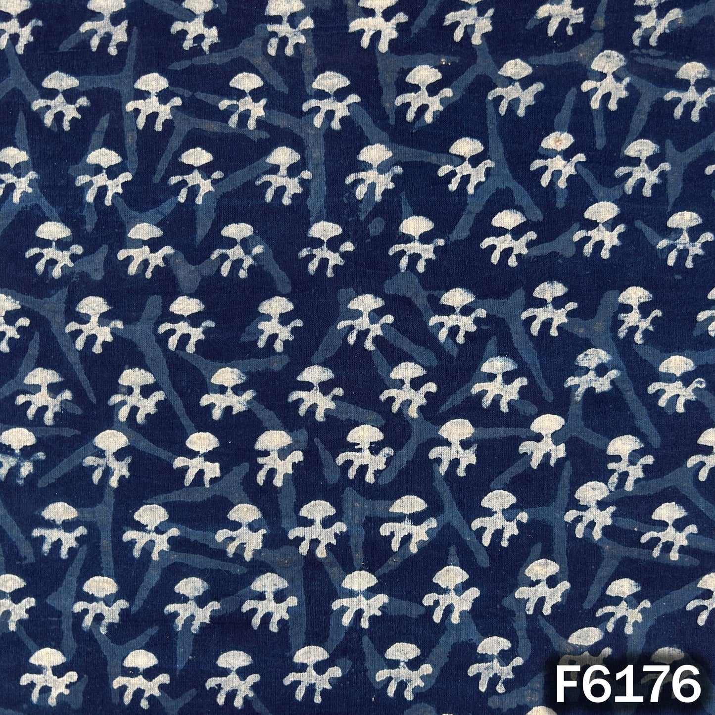 Indigo Print Cotton Fabric - F6176
