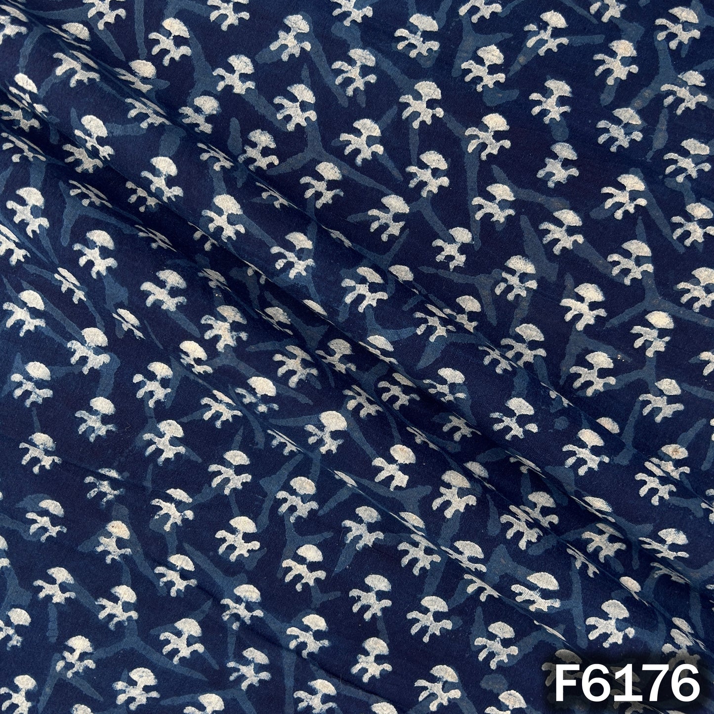 Indigo Print Cotton Fabric - F6176