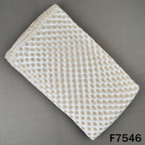 Dyeable Zari Work Georgette Fabric - F7546
