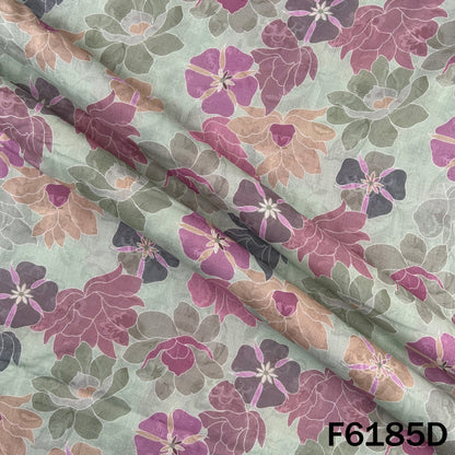 Digital Print Mul Cotton Fabric - F6185