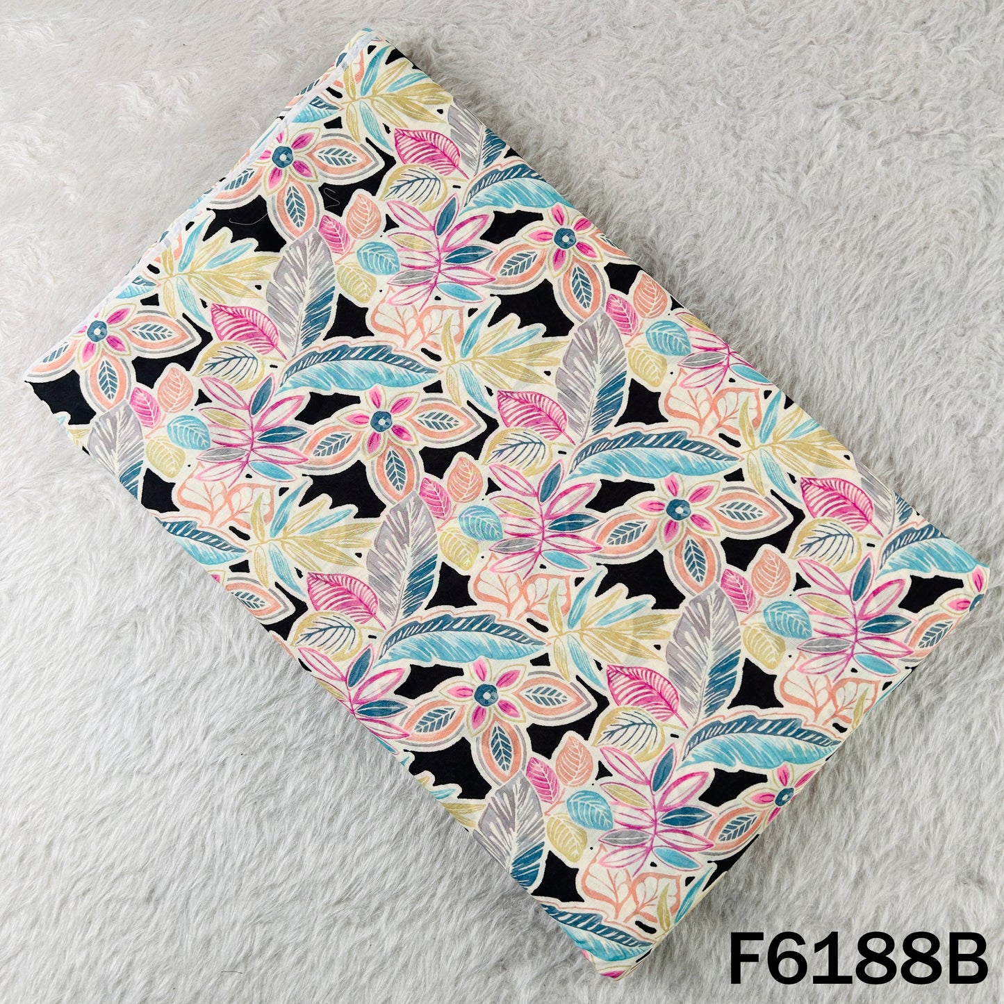 Digital Print Mul Cotton Fabric - F6188