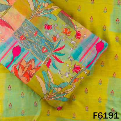Digital Print Muslin Cotton Fabric - F6191