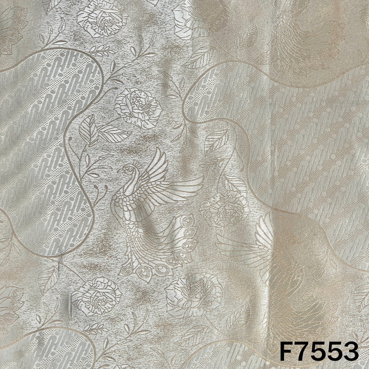 Dyeable Self Jacquard Tissue Fabric - F7553
