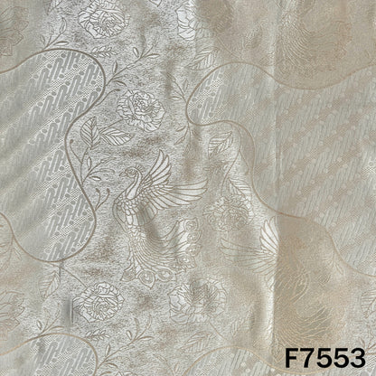 Dyeable Self Jacquard Tissue Fabric - F7553